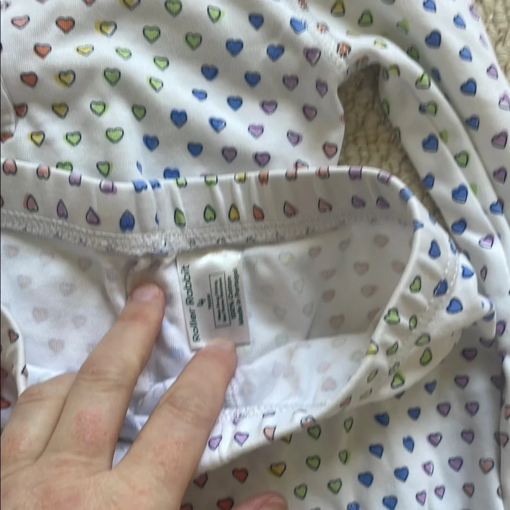 Colorful Heart Print Pajama Set - Picture 3 of 5